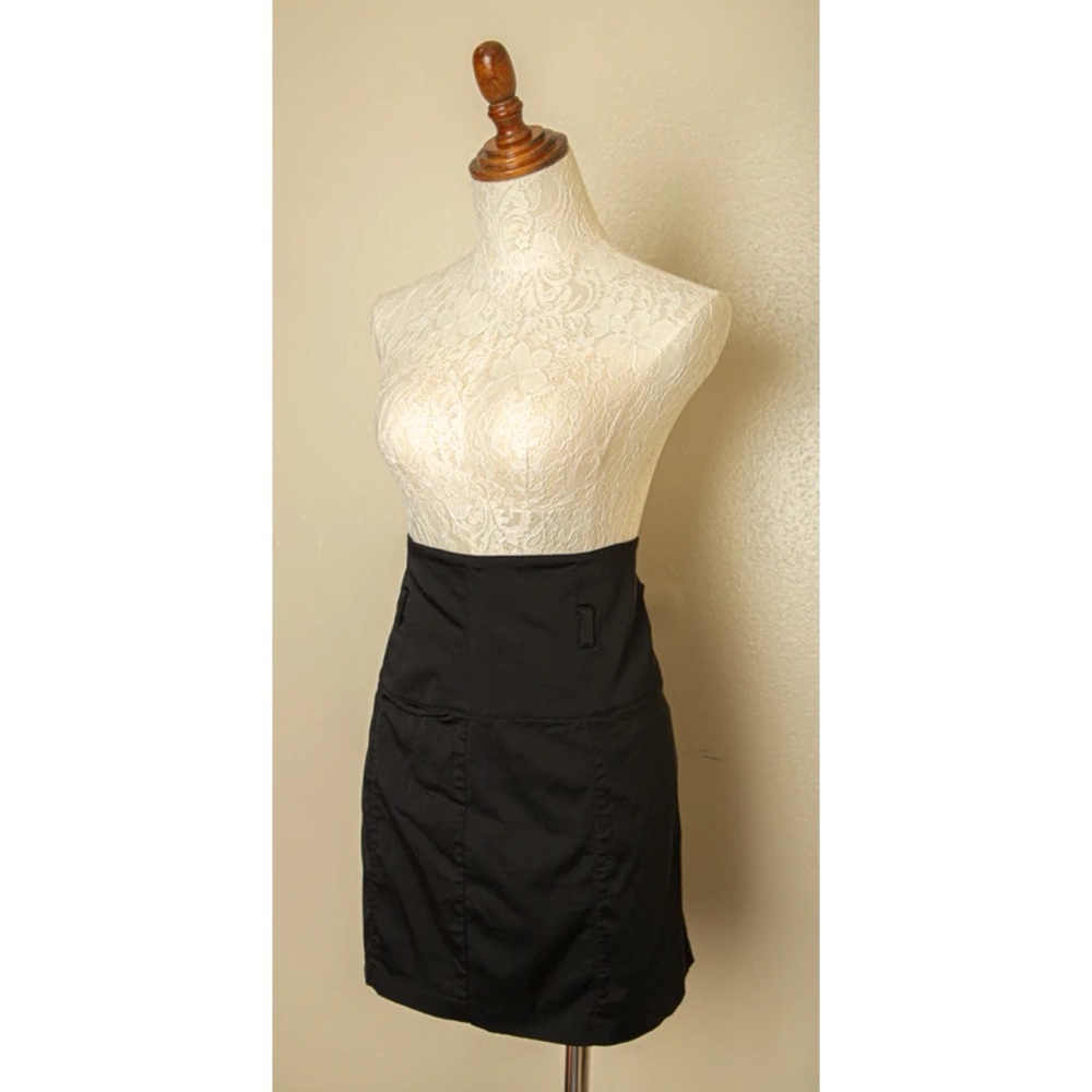 Vintage-High Waist Stretchy Mini Skirt Office Secretary Size Medium